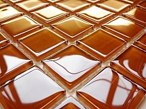 Crystal Glass mosaic Brown K04