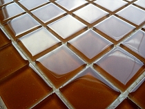 Crystal Glass mosaic Brown K04