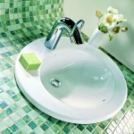Glass mosaic Green mix DM410