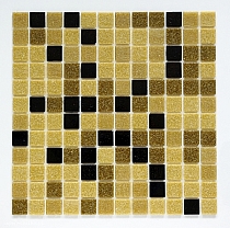 Glass mosaic Brown+Black mix BM210
