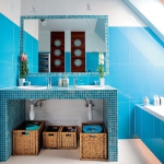 Glass mosaic Blue C303