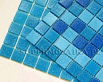 Glass mosaic Blue mix for swimming pool