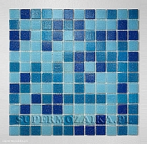 Glass mosaic Blue mix for swimming pool