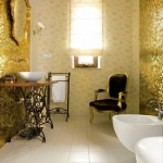 Glass mosaic GOLD A116