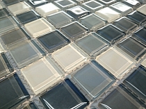 Crystal Glass mosaic Grey mix  KM104
