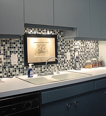 Crystal Glass mosaic Grey mix  KM104