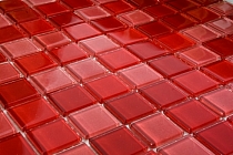 Crystal Glass mosaic Red mix  KM103