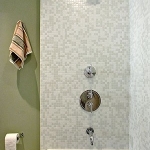 Glass mosaic White+ Grey AM106