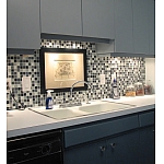 Glass mosaic Black+Grey+White AM129
