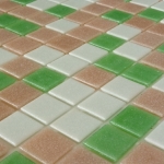 Glass mosaic White+Pink mix DM412