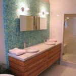 Glass mosaic White+Pink mix DM412