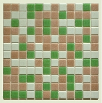 Glass mosaic White+Pink mix DM412
