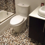 Glass mosaic Brown+White mix BM213