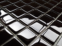 Crystal Glass mosaic Black K01