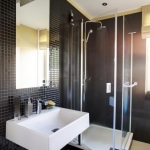 Crystal Glass mosaic Black K01