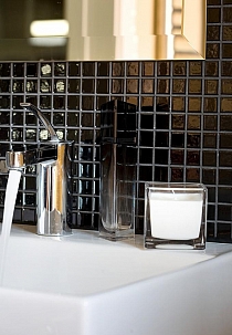 Crystal Glass mosaic Black K01