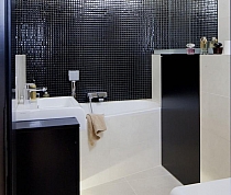 Crystal Glass mosaic Black K01