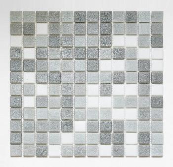 Glass mosaic Grey mix AM126