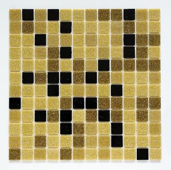 Glass mosaic Brown+Black mix BM210