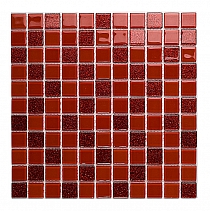 glitter glass mosaic RED mix BM121
