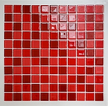 Crystal Glass mosaic Red mix  KM103