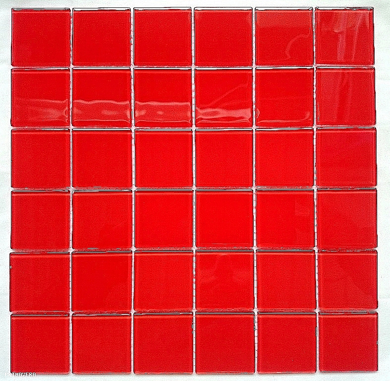 Crystal Glass mosaic Red K202