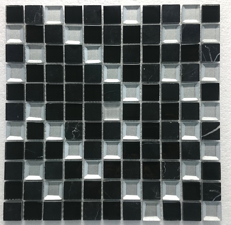 Mosaic Glass Stone MAR 03 Diamond black