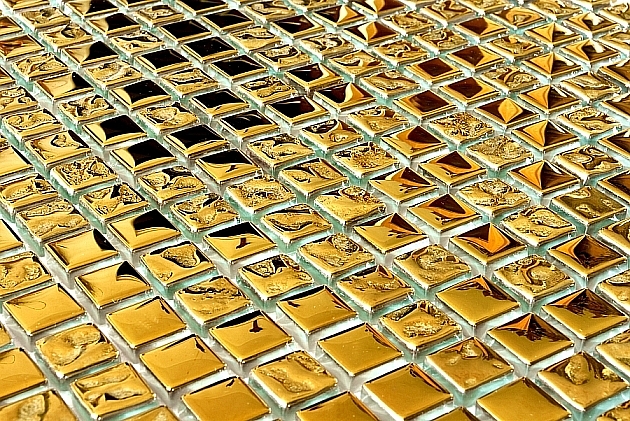 Glass mosaic GOLD A111/4