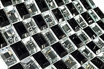 DIAMOND Glass mosaic black+white A122