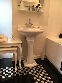 DIAMOND Glass mosaic black+white A122
