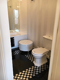 DIAMOND Glass mosaic black+white A122