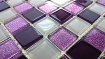 Glitter Glass mosaic VIOLET MIX BM126