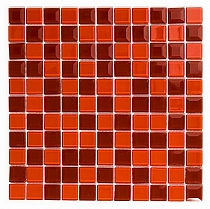Mozaika Szklana  Diamentowa Czerwona A127 vitrum diamond 3D 