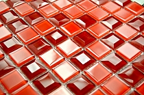 DIAMOND Glass mosaic  red A127