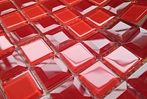 DIAMOND Glass mosaic  red A127