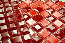 DIAMOND Glass mosaic  red A127