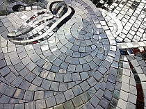 GLASS MOSAIC BUDDA