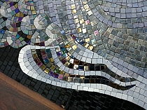 GLASS MOSAIC BUDDA