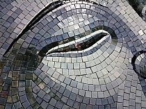 GLASS MOSAIC BUDDA