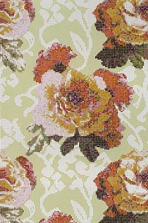 Glass mosaic Fleur