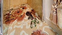 Glass mosaic Fleur
