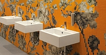 Glass mosaic Hanami orange