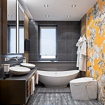 Glass mosaic Hanami orange