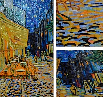 Glass mosaic Van Gogh Cafe Terrace at Night