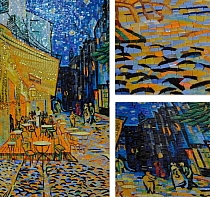 Mozaika szklana Van Gogh Taras kawiarni w nocy