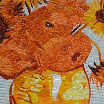 Glass mosaic Van Gogh Sunflowers