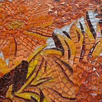 Glass mosaic Van Gogh Sunflowers