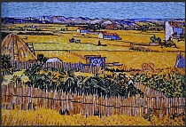 Glass mosaic Van Gogh Wheat Field