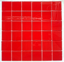 Crystal Glass mosaic Red K202
