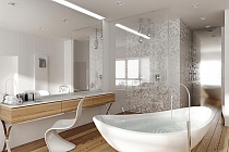 Glass mosaic Damano Gioro Bianco white+ silver 